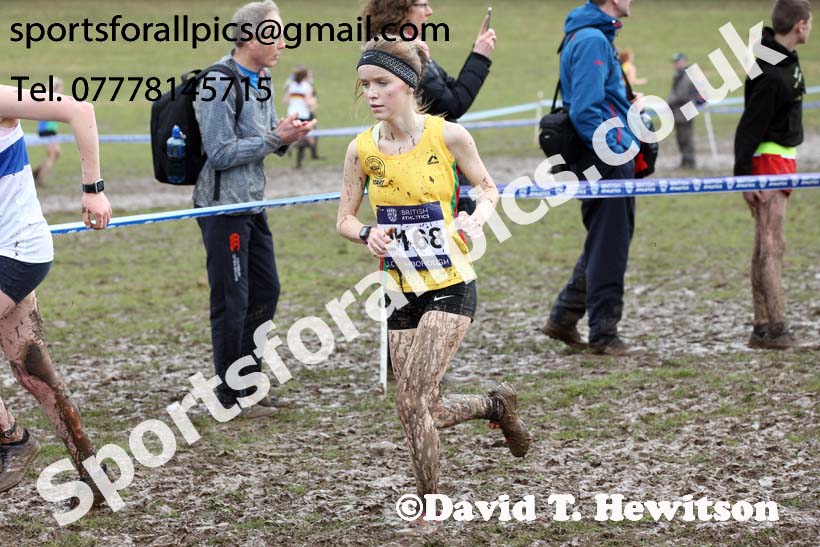 Womens under-17s 2018 British Inter Counties Cross Country Champs., Prestwold Hall, Loughborough. Photo: David T. Hewitson/Sports for All Pics